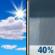 Friday: A chance of rain showers after 3pm. Mostly sunny, with a high near 57. West wind 0 to 5 mph. Chance of precipitation is 40%. New rainfall amounts less than a tenth of an inch possible. Friday: Mostly Sunny then Chance Rain Showers